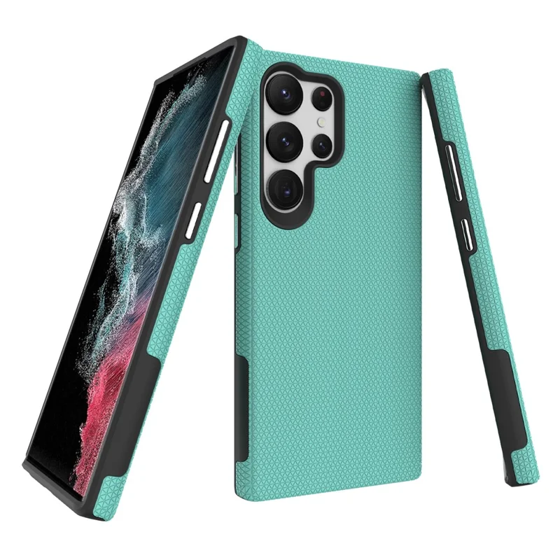For Samsung Galaxy S23 Ultra Magnetic Case Shockproof TPU+PC Phone Cover - Mint Green