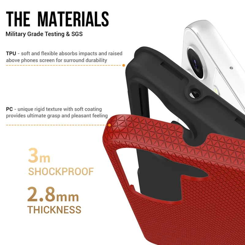 For Samsung Galaxy S23+ Magnetic Case Anti-Drop TPU+PC Phone Case - Red