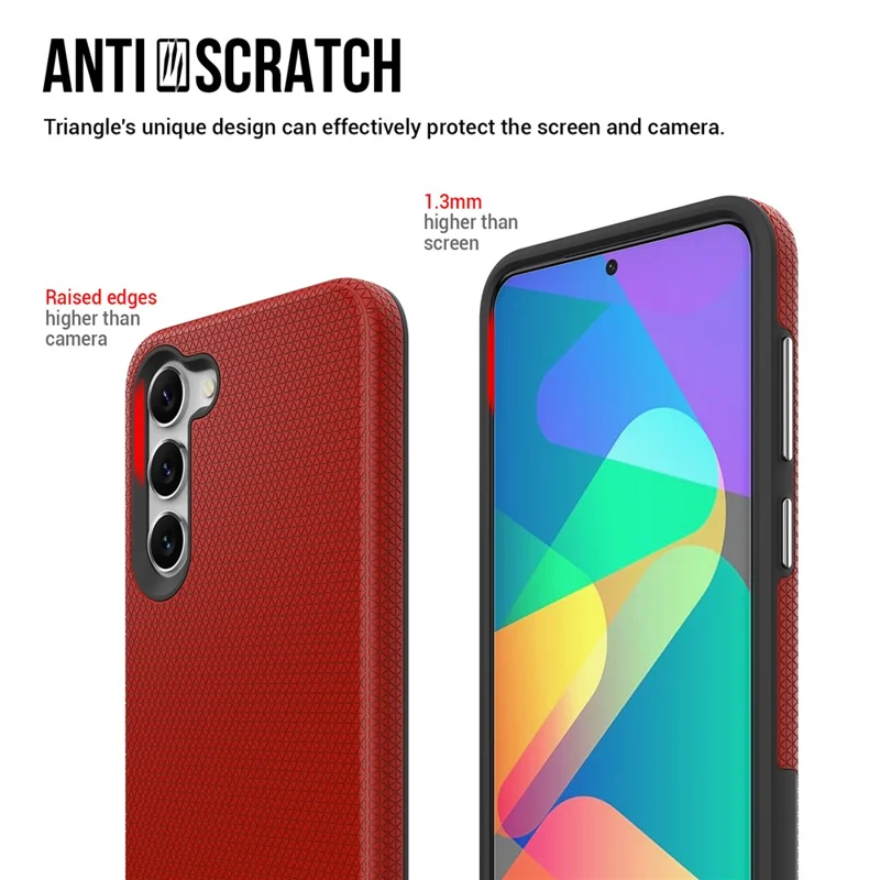 For Samsung Galaxy S23+ Magnetic Case Anti-Drop TPU+PC Phone Case - Red