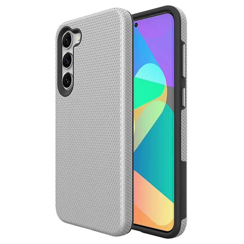 Para Samsung Galaxy S23+ Case Compatível com MagSafe Anti-Drop TPU+PC Phone Case - Prata