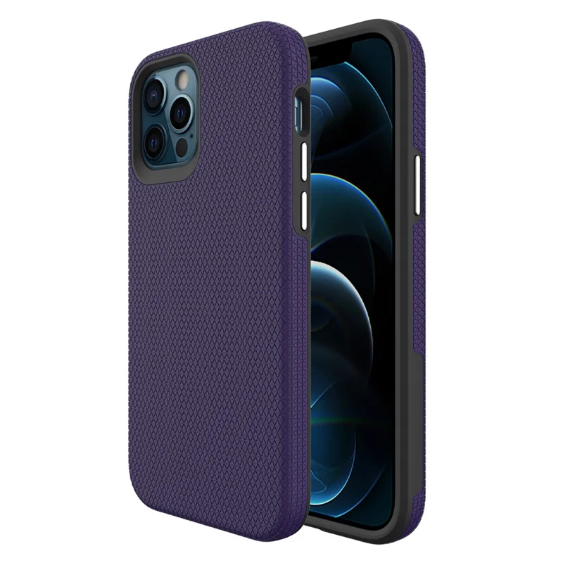 For iPhone 12 Pro Max 6.7 inch Case Compatible with MagSafe  Protective TPU+PC Phone Shell - Purple