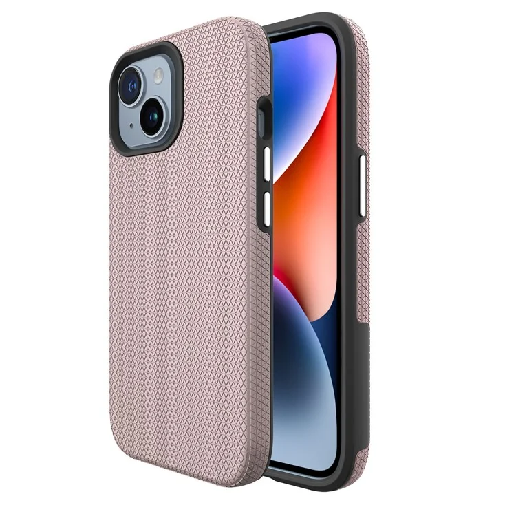 Custodia per iPhone 14 Angoli Antiurto TPU+PC Copertina Magnetica - Rose Gold