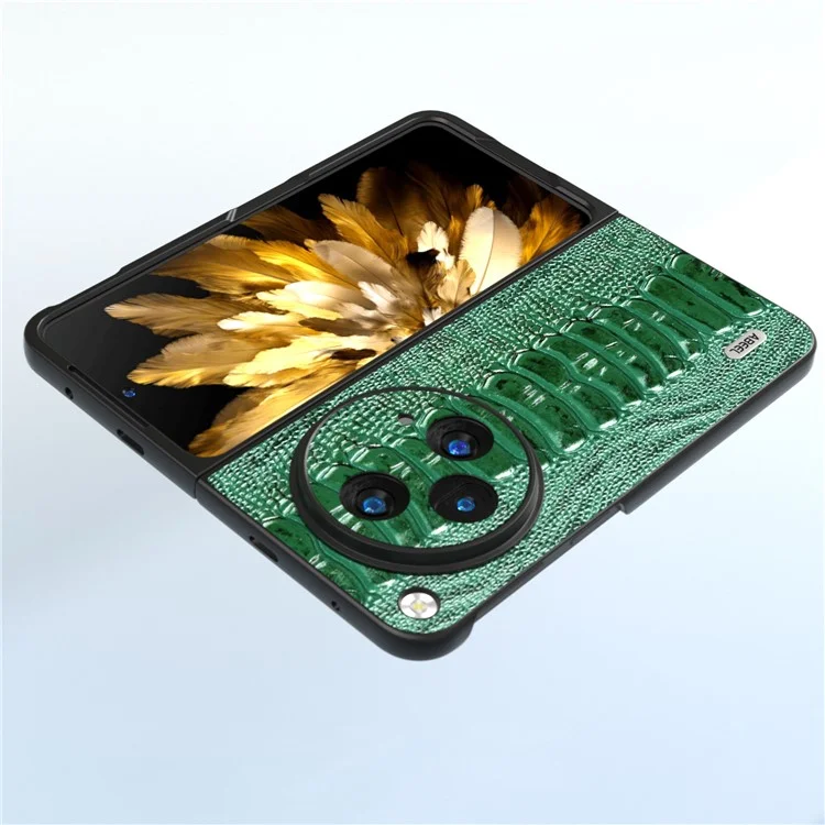 ABEEL Pour OnePlus Open Case Crocodile Texture Shockproof Phone Cover - Green