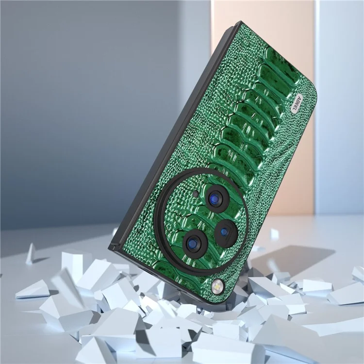 ABEEL Pour OnePlus Open Case Crocodile Texture Shockproof Phone Cover - Green