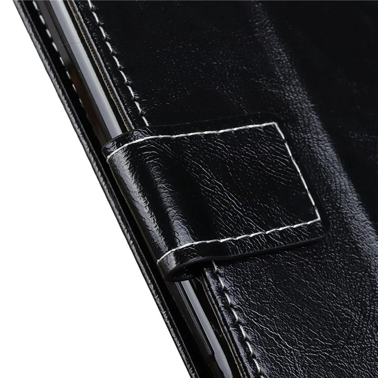 Para Xiaomi 14 Pro Case Funda de Cuero PU Textura Crazy Horse - Negro