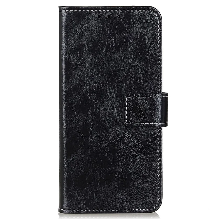 Para Xiaomi 14 Pro Case Funda de Cuero PU Textura Crazy Horse - Negro