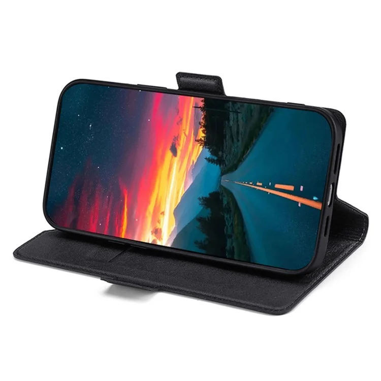 Pour Oppo Reno10 5G (Global) / Reno10 Pro 5G (Global) Étui en cuir avec fente pour carte Housse de téléphone - Noir
