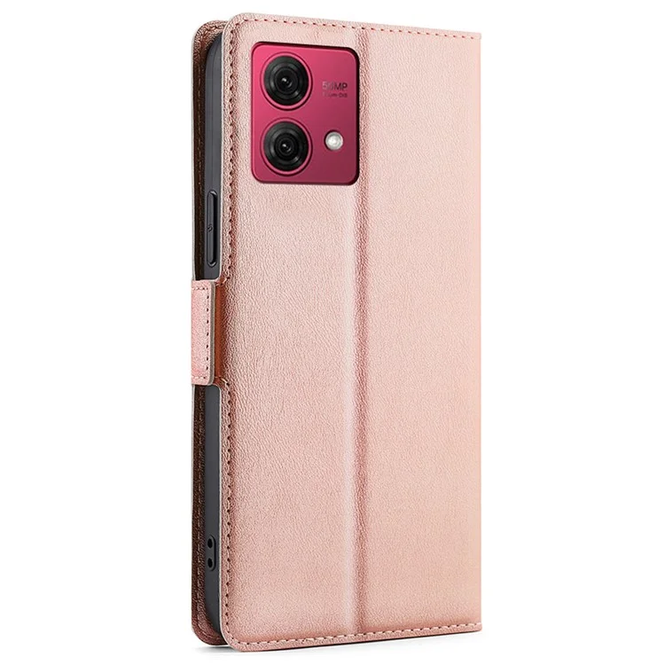 Para Motorola Moto G84 5G Case Phone Stand Cover com porta-cartão - Rosa Dourado