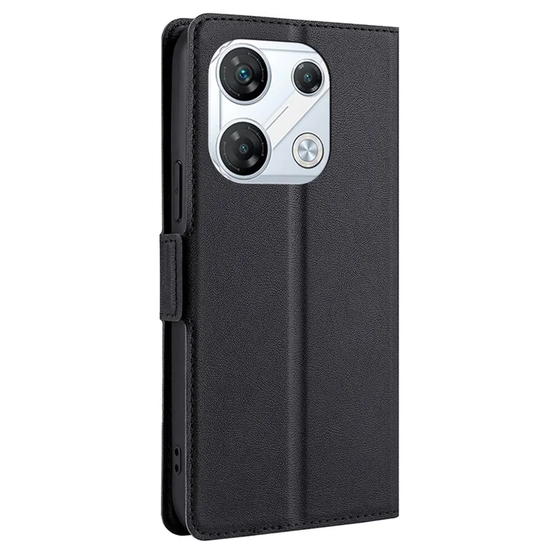 Para Infinix GT 10 Pro 5G Case Card Slot PU Leather Stand Phone Cover - Preto