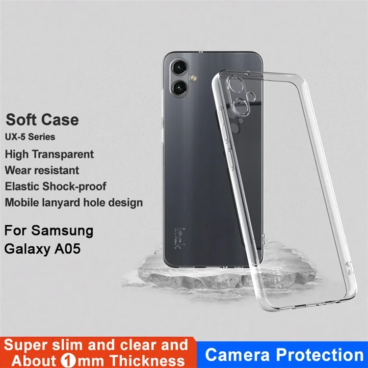 IMAK UX-5 Serie für Samsung Galaxy A05 4G Hülle Klares Slim Style Kratzfestes TPU-Telefoncover