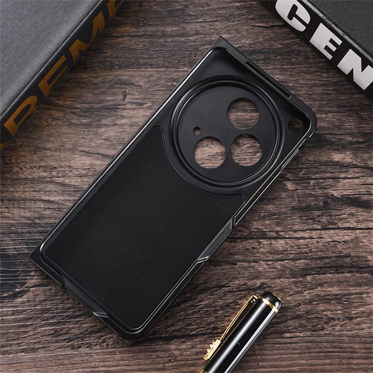 Für Oppo Find N3 5G / OnePlus Open Case PU-Leder beschichteter harter PC-Schutzhülle für Telefone - Schwarz