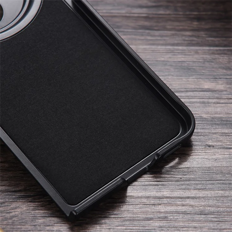 Für Oppo Find N3 5G / OnePlus Open Case PU-Leder beschichteter harter PC-Schutzhülle für Telefone - Schwarz