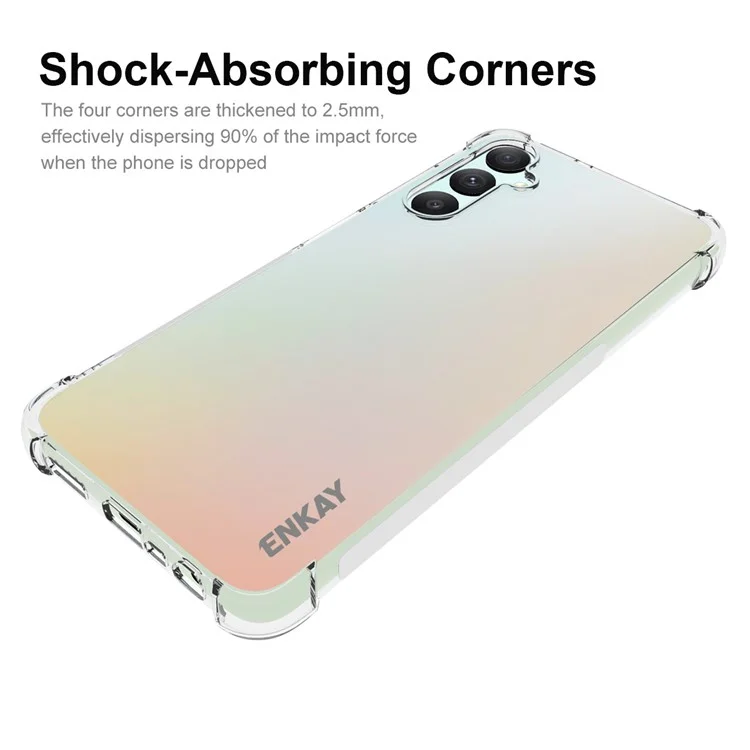 ENKAY HAT PRINCE For Samsung Galaxy A05s 4G Case Shockproof Corners TPU Phone Cover Clear Shell