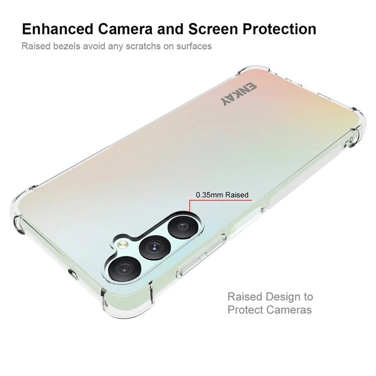ENKAY HAT PRINCE For Samsung Galaxy A05s 4G Case Shockproof Corners TPU Phone Cover Clear Shell