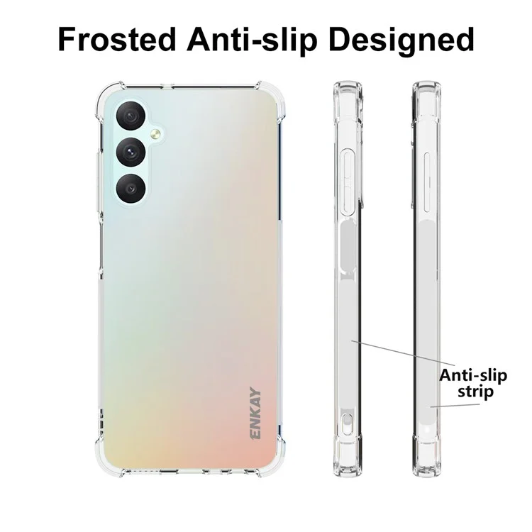 ENKAY HAT PRINCE For Samsung Galaxy A05s 4G Case Shockproof Corners TPU Phone Cover Clear Shell