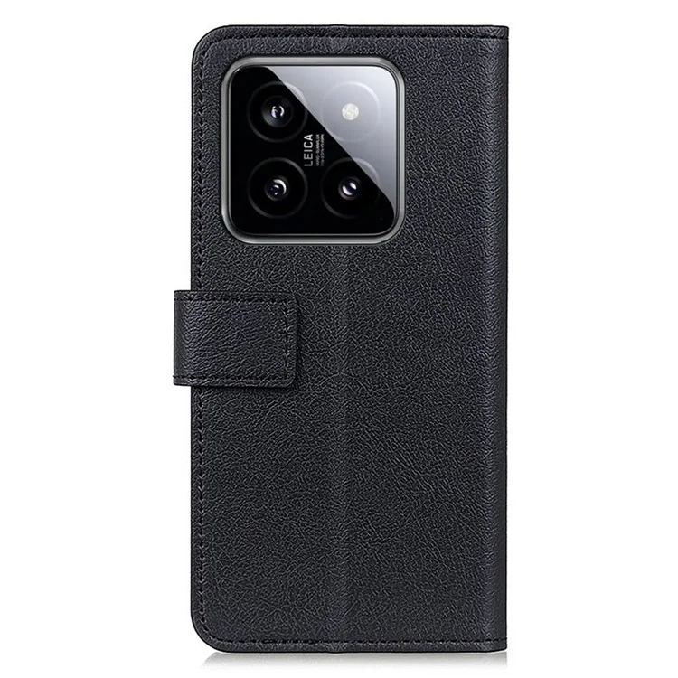 For Xiaomi 14 Pro Case Wallet Stand Drop-proof Phone Cover - Black