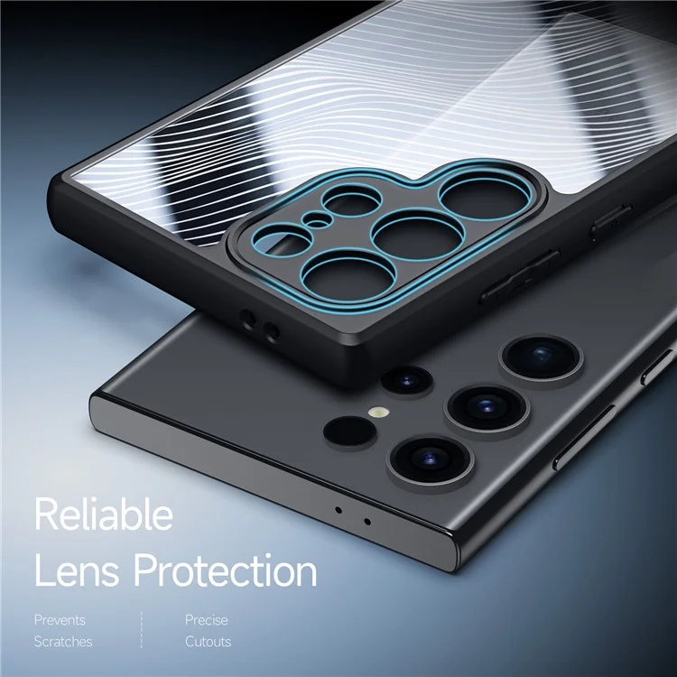 Dux Ducis Aimo -serie Telefonfall Für Samsung Galaxy S24 Ultra Case TPU+PC -telefonabdeckung (reichweite Zertifizierung) - Schwarz