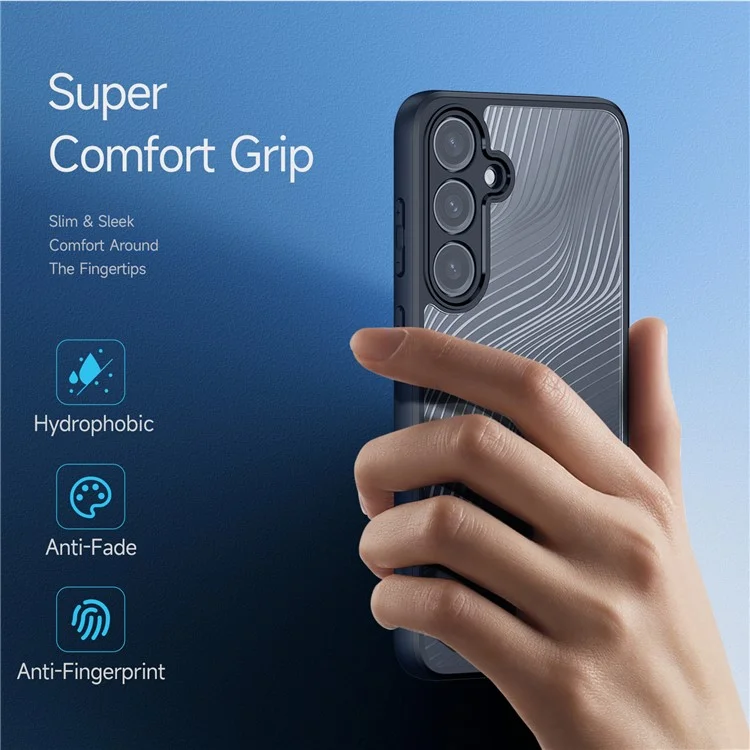 DUX DUCIS Aimo Series TPU+PC Case pour Samsung Galaxy S24 Case Anti-Drop Matte Phone Cover (Certification REACH) - Noir