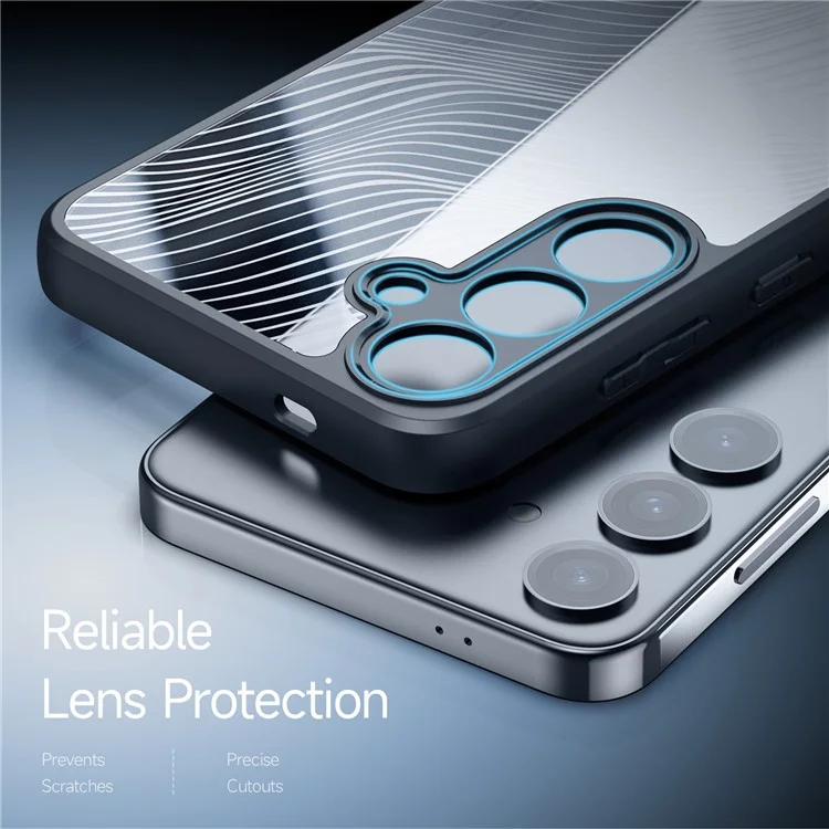 DUX DUCIS Aimo Series TPU+PC Case pour Samsung Galaxy S24 Case Anti-Drop Matte Phone Cover (Certification REACH) - Noir