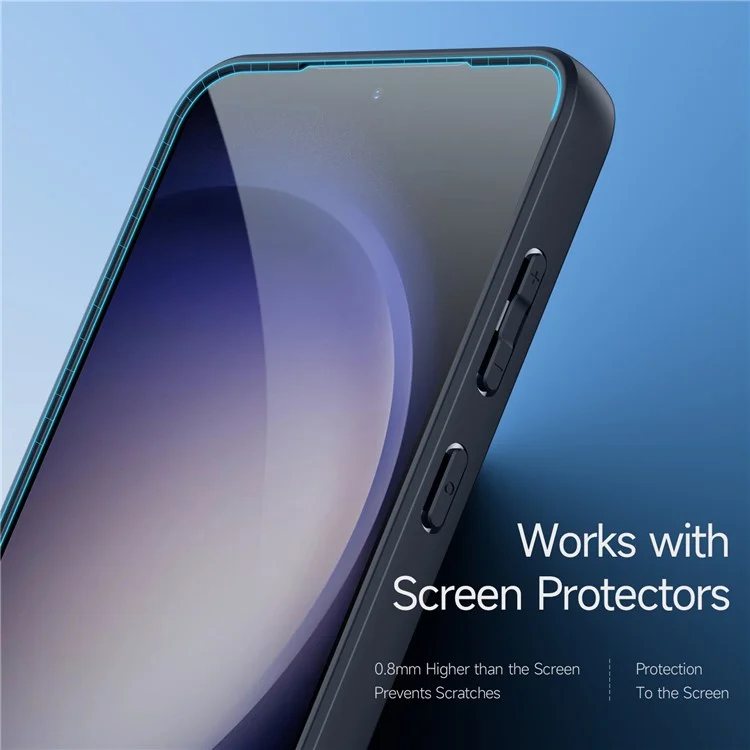 DUX DUCIS Aimo Series TPU+PC Case pour Samsung Galaxy S24 Case Anti-Drop Matte Phone Cover (Certification REACH) - Noir