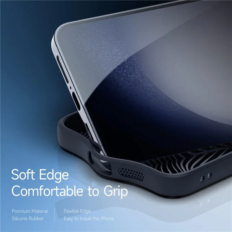 DUX DUCIS Aimo Series TPU+PC Case pour Samsung Galaxy S24 Case Anti-Drop Matte Phone Cover (Certification REACH) - Noir