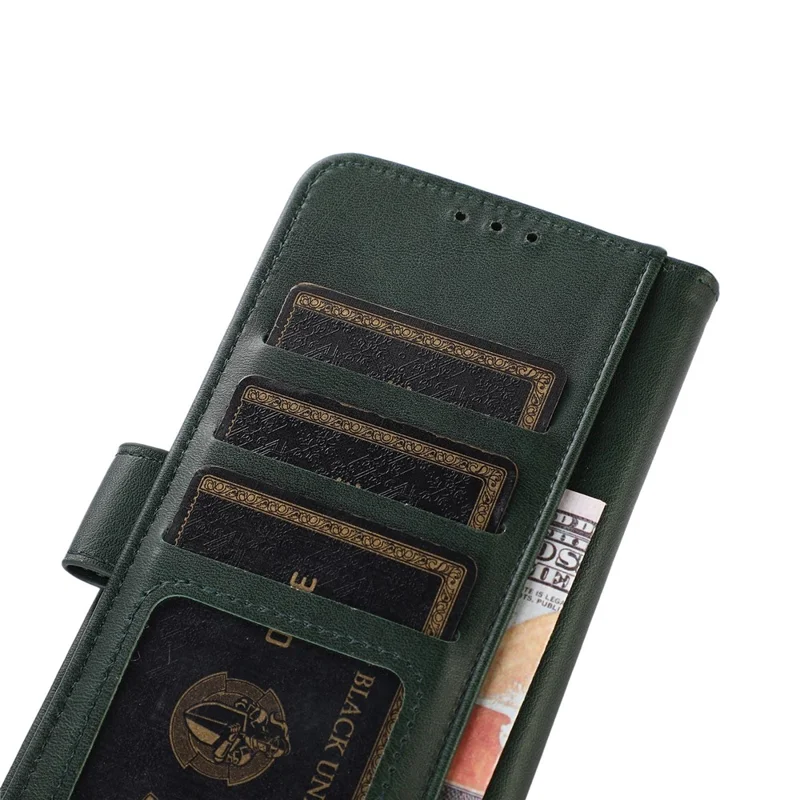 For Xiaomi 14 Pro Case PU Leather Wallet Phone Stand Cover - Green