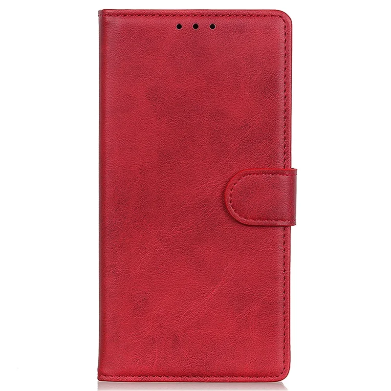 For Xiaomi 14 Pro Case Cowhide Texture PU Leather Wallet Phone Cover - Red