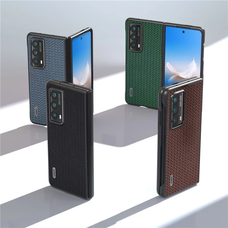 ABEEL For Honor Magic Vs2 5G Case Genuine Cow Leather+PC Protective Shell Cover - Verde