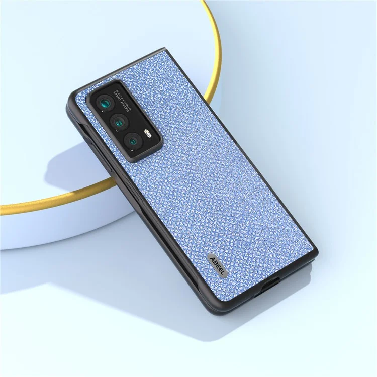 Étui ABEEL For Honor Magic Vs2 5G en cuir+PC avec texture en strass - Bleu