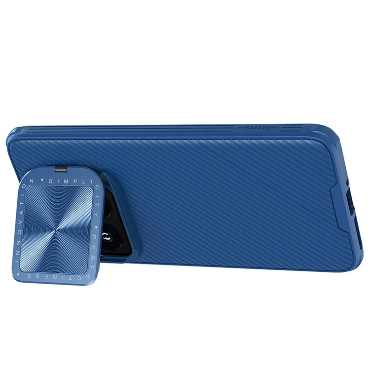 NILLKIN CamShield Prop Series for Xiaomi 14 Pro Case Lens Lid Kickstand Phone Cover - Blue