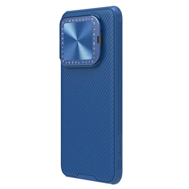 NILLKIN CamShield Prop Series for Xiaomi 14 Pro Case Lens Lid Kickstand Phone Cover - Blue