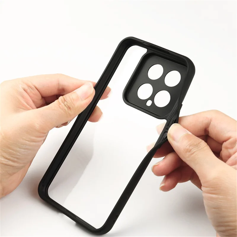 Für Xiaomi 14 Case Staubdichtes Mobiltelefon-Gehäuse TPU + PC HD Klare Handyhülle