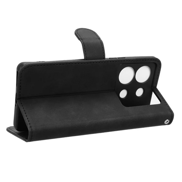 Per Infinix Zero 30 5G Case PU Pelle Skin-Touch Flip Wallet Cover per Telefono - Nero