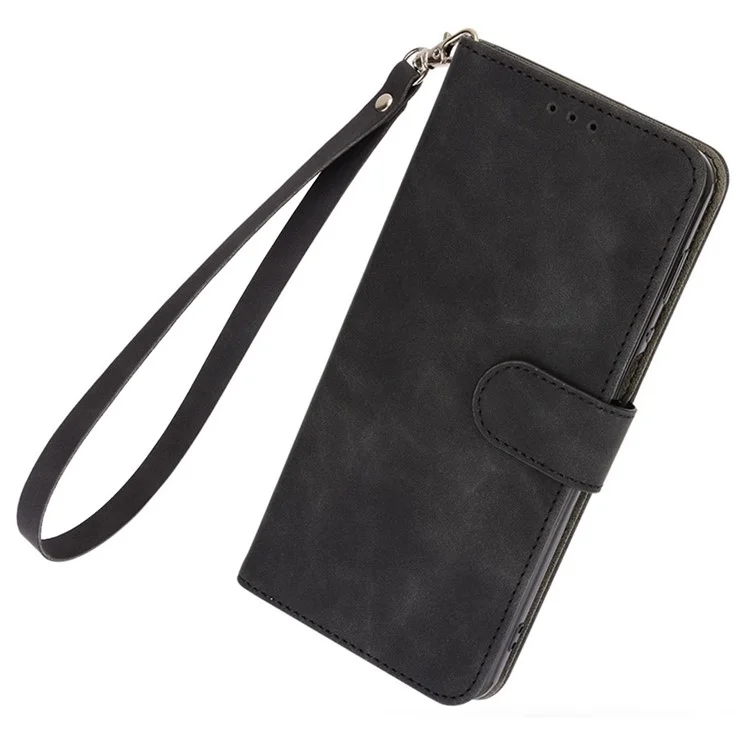 Per Infinix Zero 30 5G Case PU Pelle Skin-Touch Flip Wallet Cover per Telefono - Nero