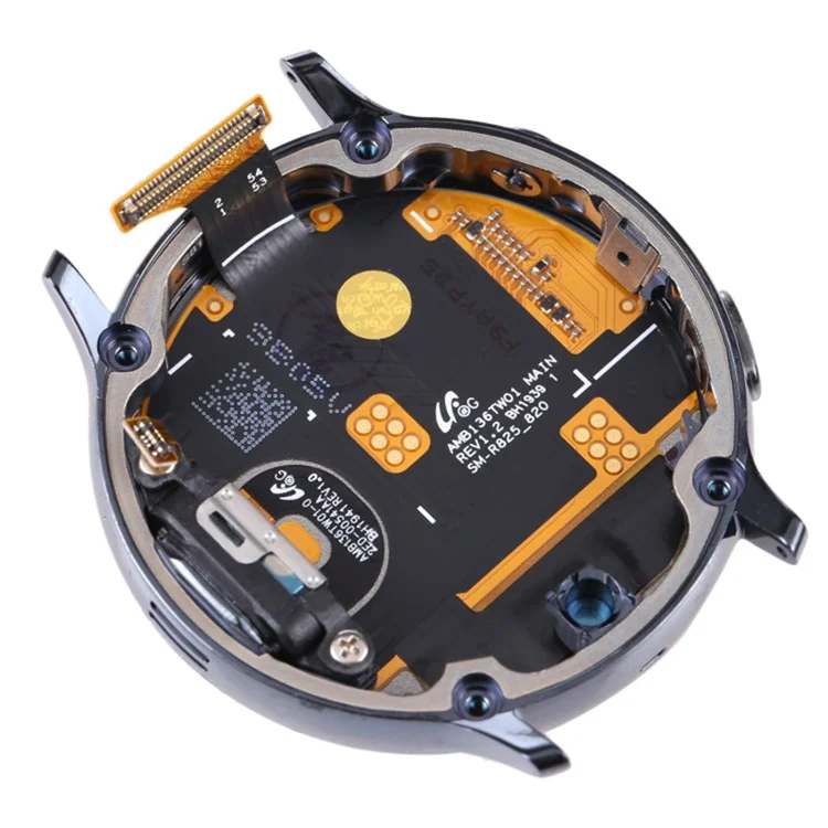 For Samsung Galaxy Watch Active2 44mm SM-R820 825 Grade S OEM LCD Screen and Digitizer Assembly + Frame (without Logo) - Black
