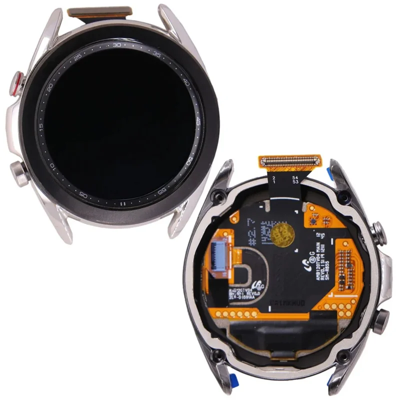 For Samsung Galaxy Watch3 41mm SM-R850 SM-R855 Grade S OEM LCD Screen and Digitizer Assembly + Frame (without Logo) - Silver