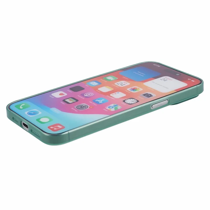 For iPhone 15 Pro Case Scratch-resistant Ultra-Thin PC Smartphone Cover - Green