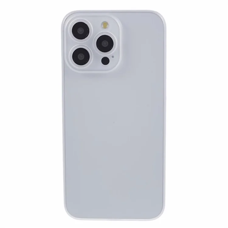 For iPhone 15 Pro Max Ultra-Thin Case Scratch-resistant PC Smartphone Back Shell Cover - White