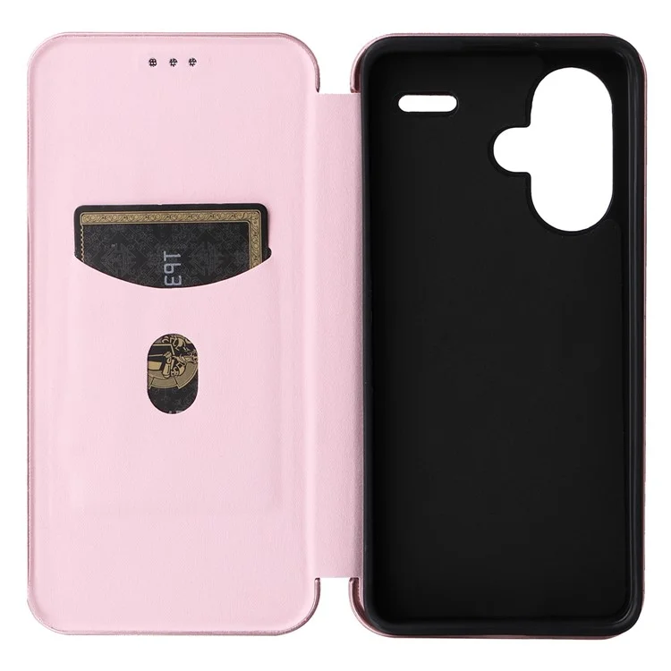 Per Xiaomi Redmi Note 13 Pro+ 5G Case Stand Phone Leather Cover con porta carte - Oro rosa