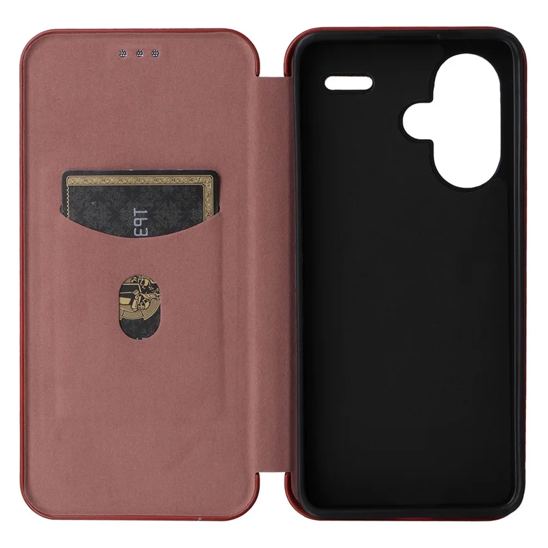 Étui pour Xiaomi Redmi Note 13 Pro+ 5G, étui en cuir avec support et porte-cartes - Marron