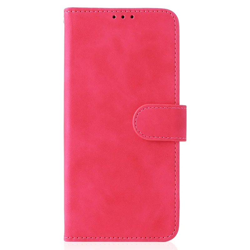 For ZTE Blade A53 Pro Case Skin-touch Leather Phone Wallet Cover - Rose