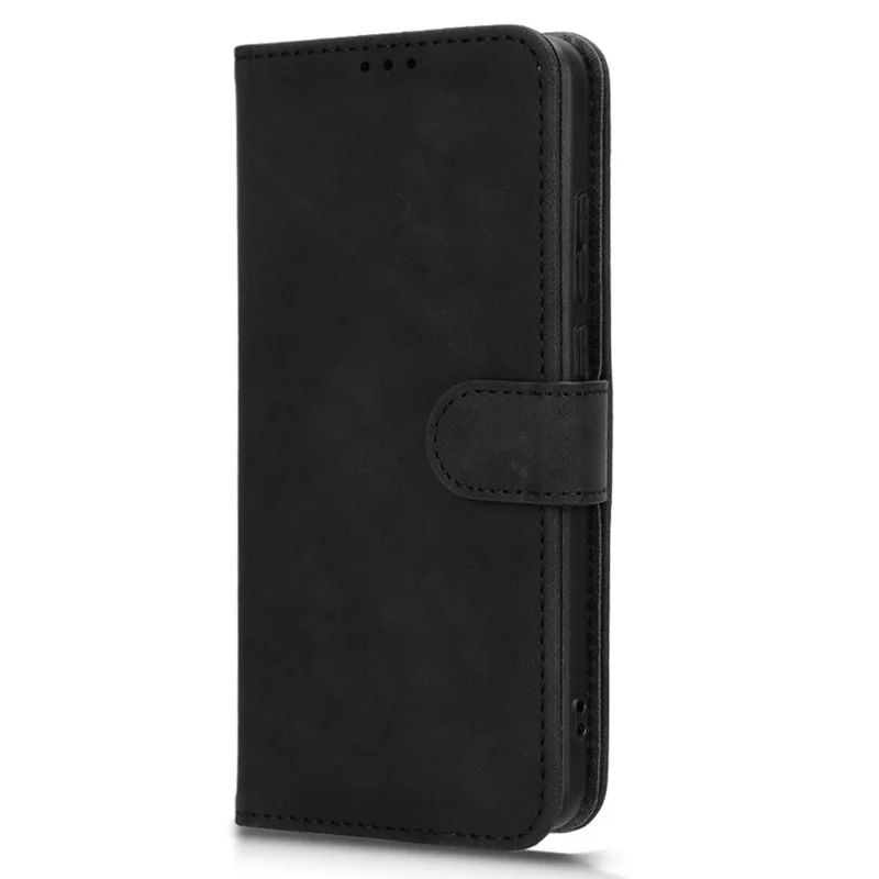Pour Étui ZTE Blade A53 Pro Peau tactile Étui portefeuille en cuir - Noir