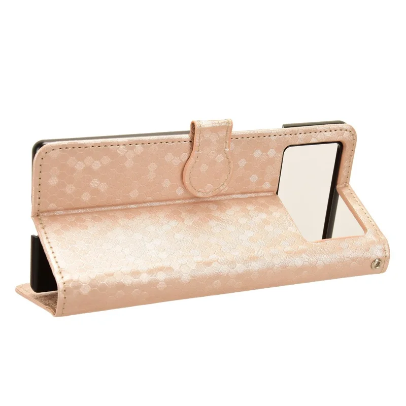 For Xiaomi Mix Fold 3 5G Case PU Leather Shockproof Stand Cell Phone Cover - Rose Gold