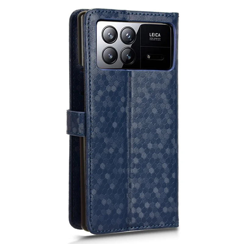 For Xiaomi Mix Fold 3 5G Case PU Leather Shockproof Stand Cell Phone Cover - Dark Blue