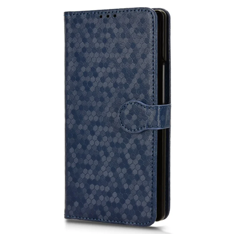 For Xiaomi Mix Fold 3 5G Case PU Leather Shockproof Stand Cell Phone Cover - Dark Blue