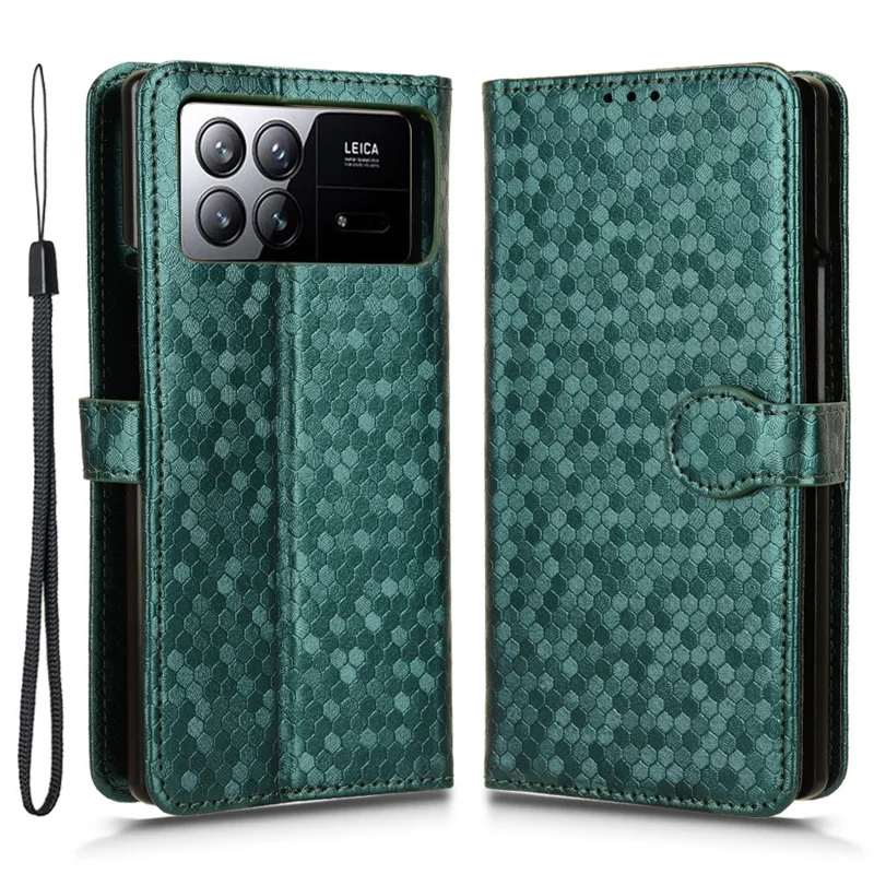 Per Xiaomi Mix Fold 3 5G Custodia in pelle PU Antiurto Stand Custodia per cellulare - Verde