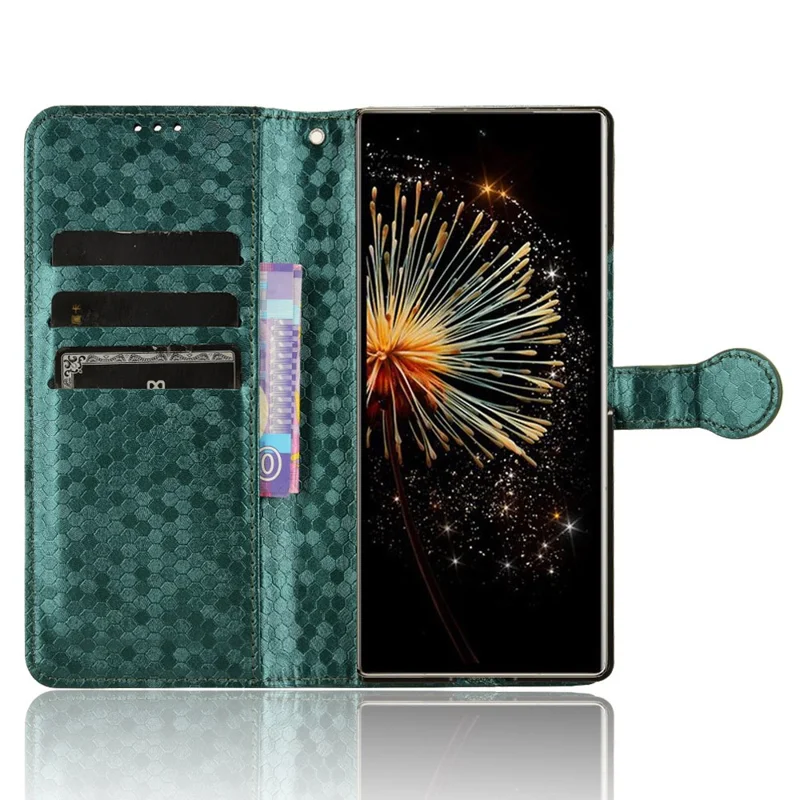 Per Xiaomi Mix Fold 3 5G Custodia in pelle PU Antiurto Stand Custodia per cellulare - Verde