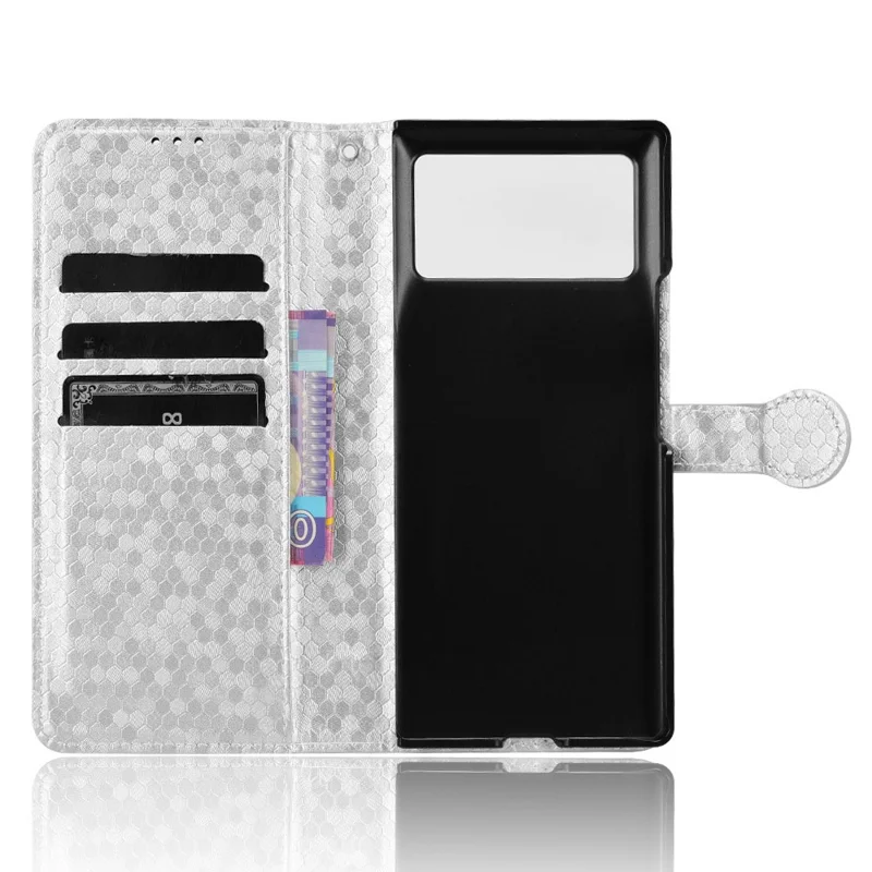 For Xiaomi Mix Fold 3 5G Case PU Leather Shockproof Stand Cell Phone Cover - Silver