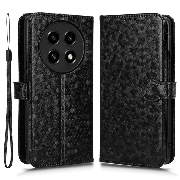 PU Leather Flip Cover for Oppo A2 Pro 5G Case Shockproof Wallet Cell Phone Case - Black