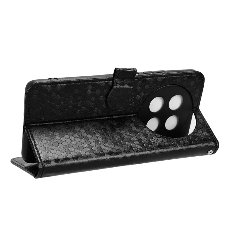PU Leather Flip Cover for Oppo A2 Pro 5G Case Shockproof Wallet Cell Phone Case - Black